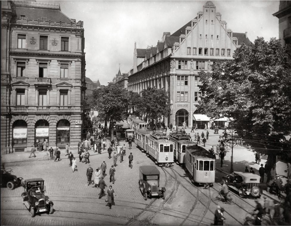 Цюрих, SWS/MFO Ce 2/2 № 185; Цюрих, SIG C2 № 568; Цюрих — Старые фотографии