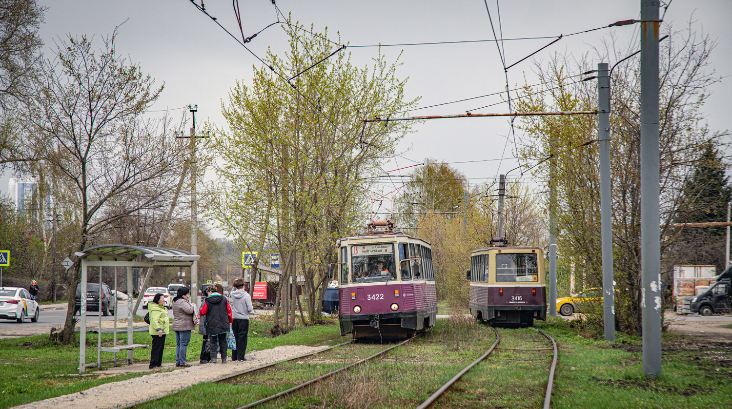 Nižni Novgorod, 71-605 (KTM-5M3) № 3422; Nižni Novgorod, 71-605 (KTM-5M3) № 3416
