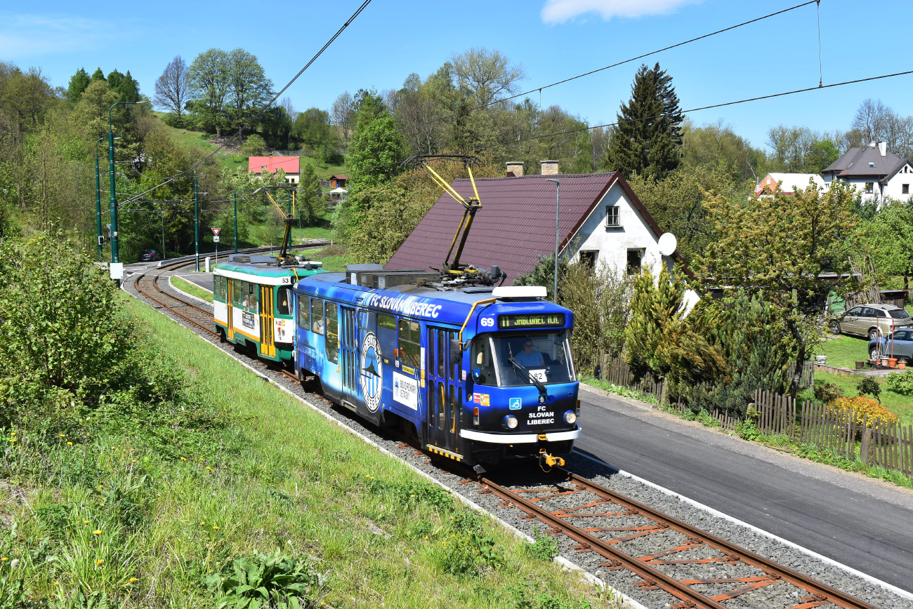 Liberec ― Jablonec nad Nisou, Tatra T3R.SLF nr. 69