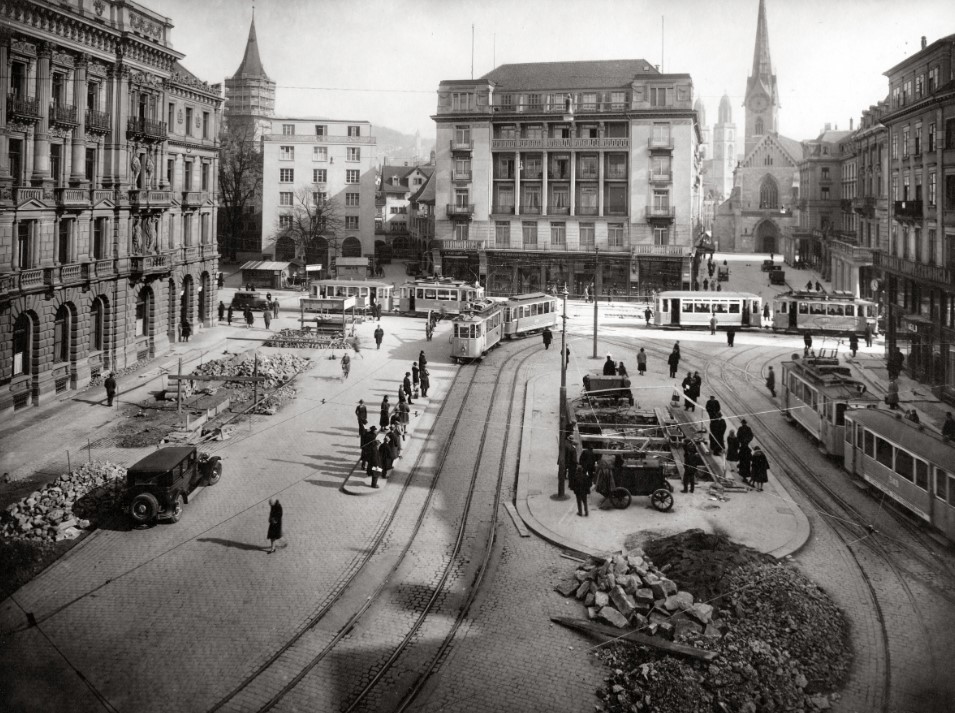 Цюрих, SWS/MFO Ce 2/2 № 228; Цюрих, SWS/MFO Ce 2/2 № 212; Цюрих, SIG C2 № 549; Цюрих, SWS/MFO Ce 2/2 № 229; Цюрих — Старые фотографии