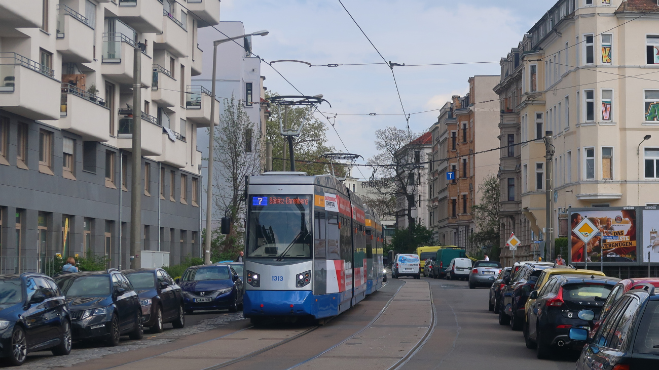 Leipzig, Leoliner Fahrzeug-Bau Leipzig NGTW6L Br. 1313