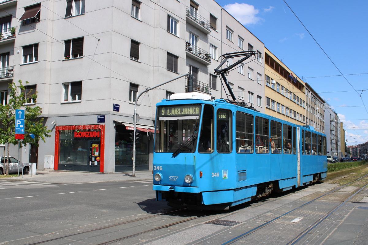 Загреб, Tatra KT4YU № 346