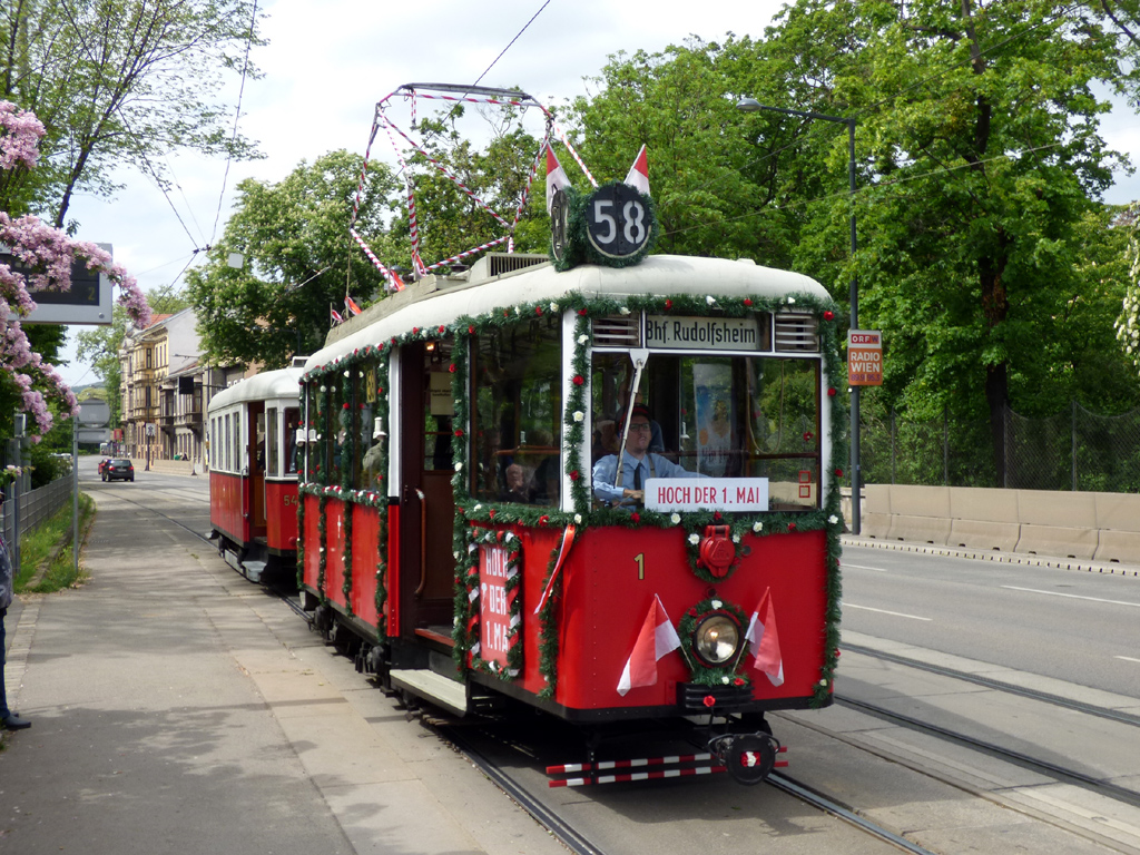 Вена, Fuchs KSW моторный № 1; Вена — 255-я поездка VEF — 01.05.2024