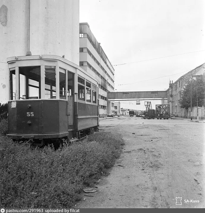 Выборг, Двухосный прицепной Werdau № 55; Выборг — Старые фотографии