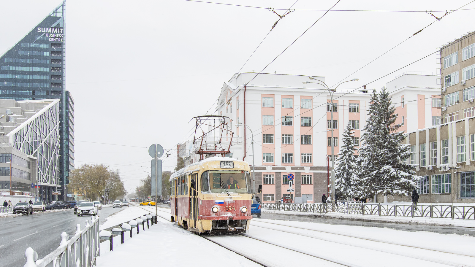 Екатеринбург, Tatra T3SU № 594; Екатеринбург — Снегопад 4-5 мая 2024 года