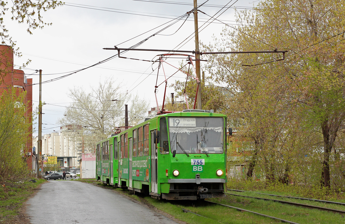Екатеринбург, Tatra T6B5SU № 755