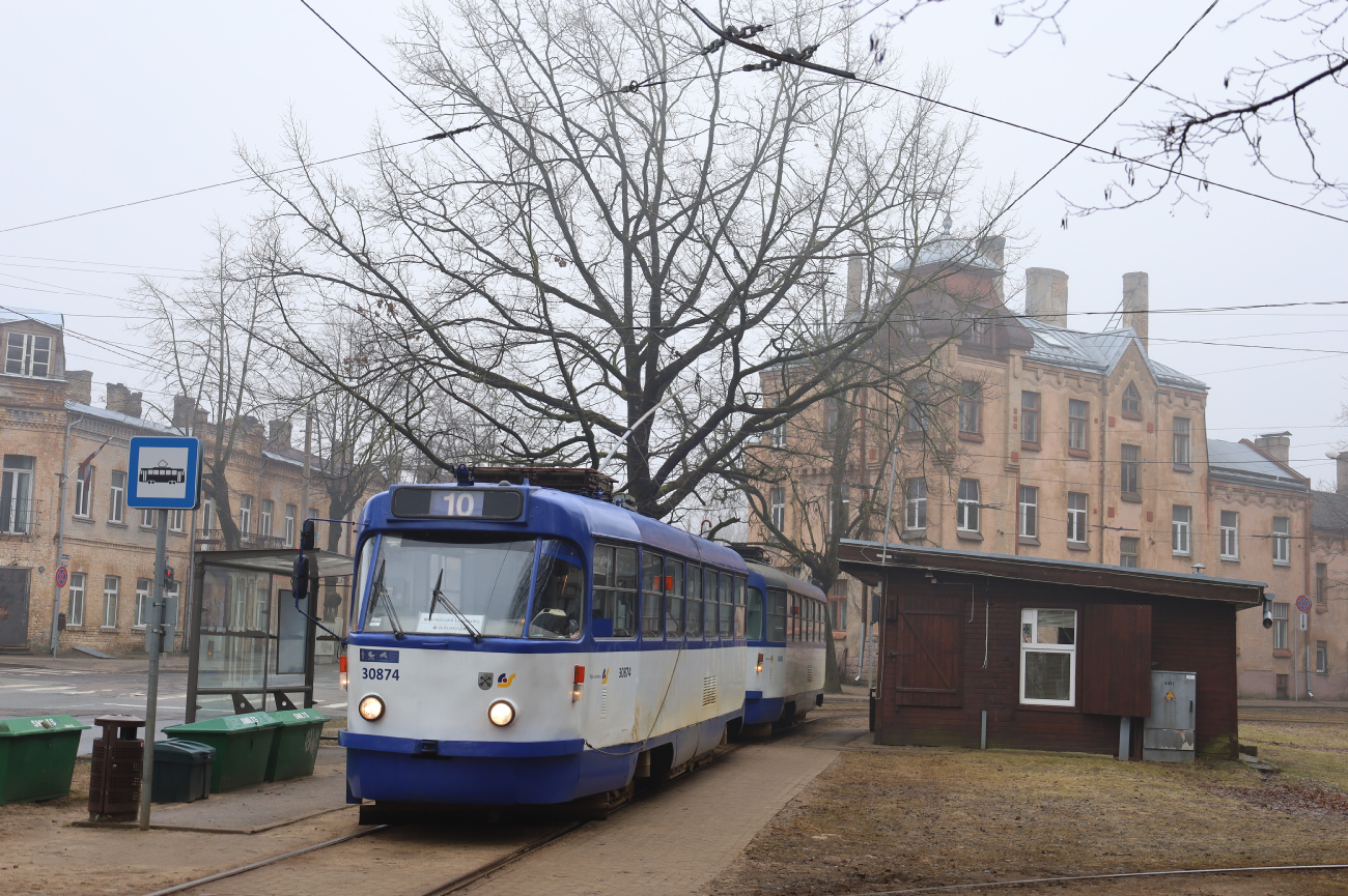 Riga, Tatra T3A N°. 30874