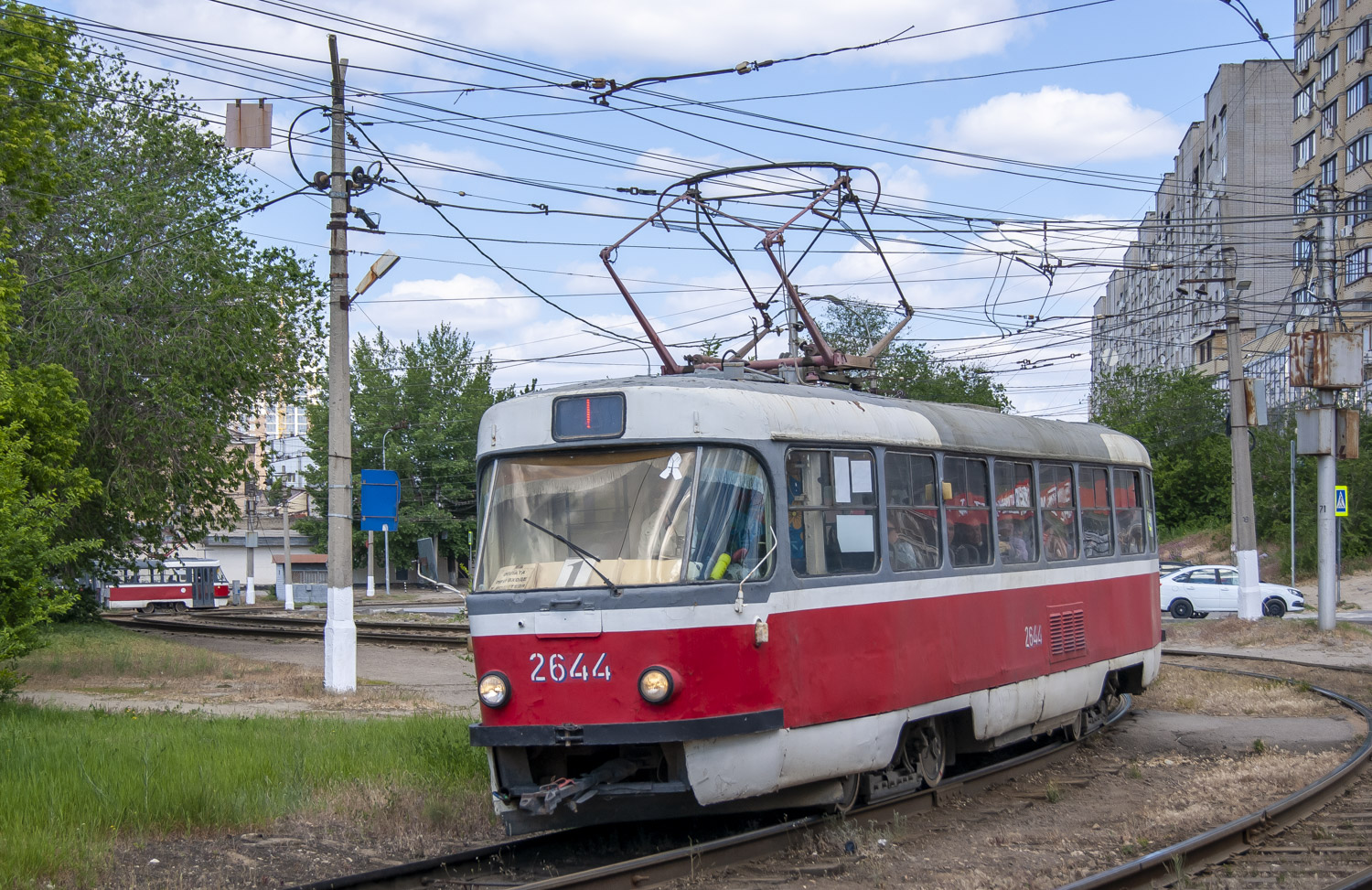 Волгоград, Tatra T3SU (двухдверная) № 2644
