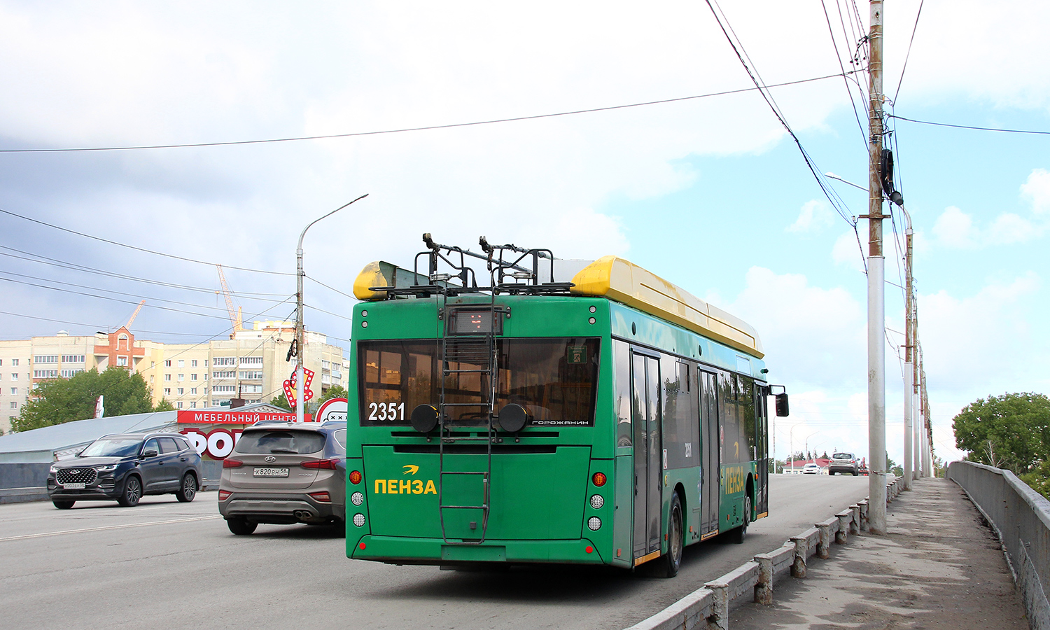 Пенза, УТТЗ-6241.01 «Горожанин» № 2351; Пенза — Нестандартные места для троллейбусов