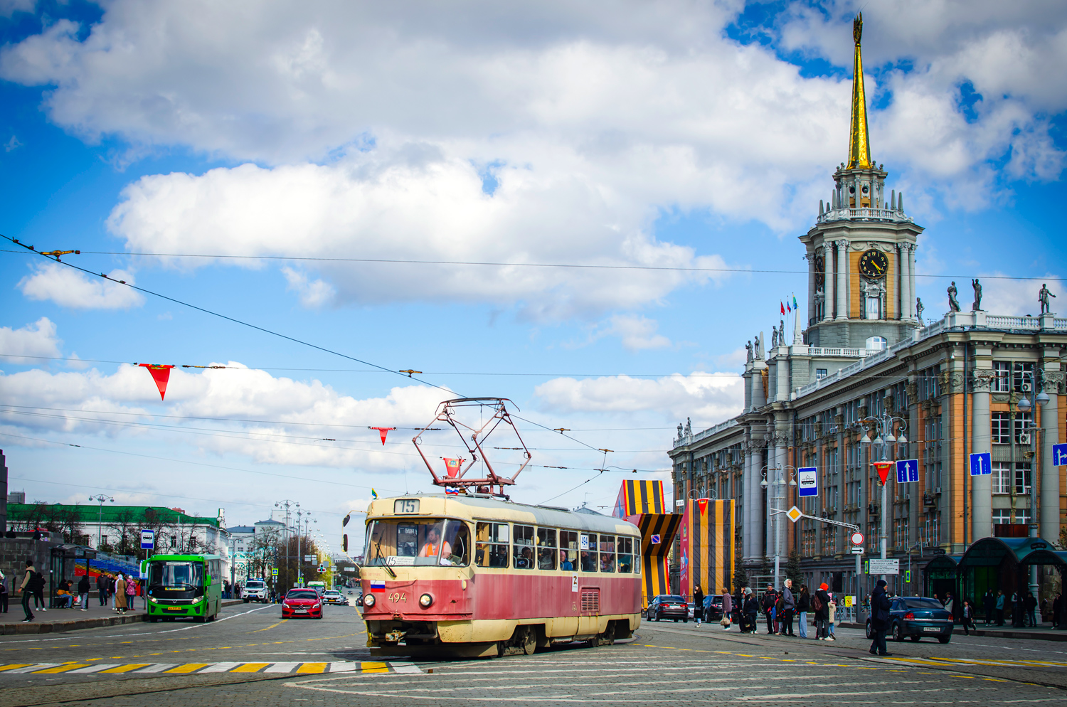 Yekaterinburg, Tatra T3SU (2-door) Nr. 494