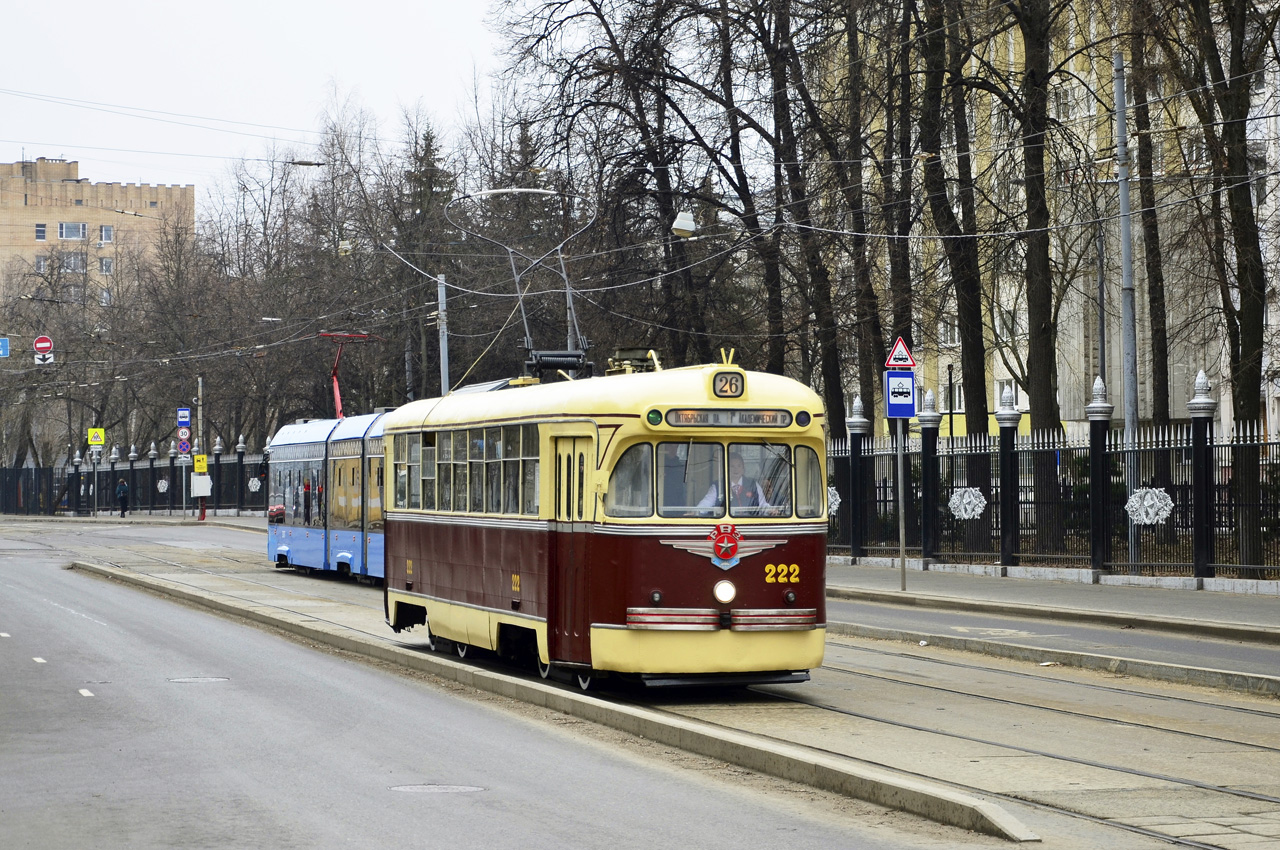 Moskva, RVZ-6 № 222; Moskva — Celebrating the 125th anniversary of the Moscow tram (parade rehearsals on 03/29/2024 and 04/03/2024, parade and tram exhibition on 04/06/2024)