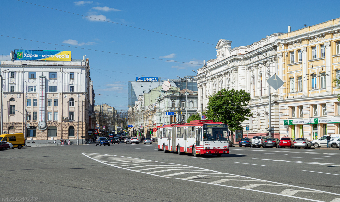 Харьков, Škoda 15Tr13/6M № 3004 Харьков, Škoda 15Tr13/6M № 3004