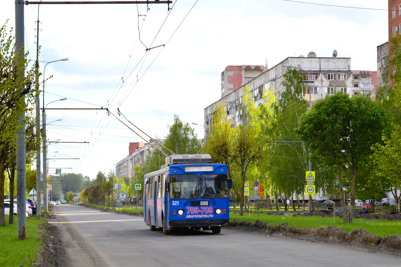 Йошкар-Ола, ЗиУ-682ГМ1 (с широкой передней дверью) № 321