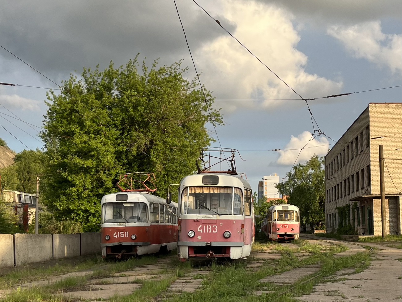 Донецк, Tatra T3SU № 4158; Донецк, Tatra T3A № 4183