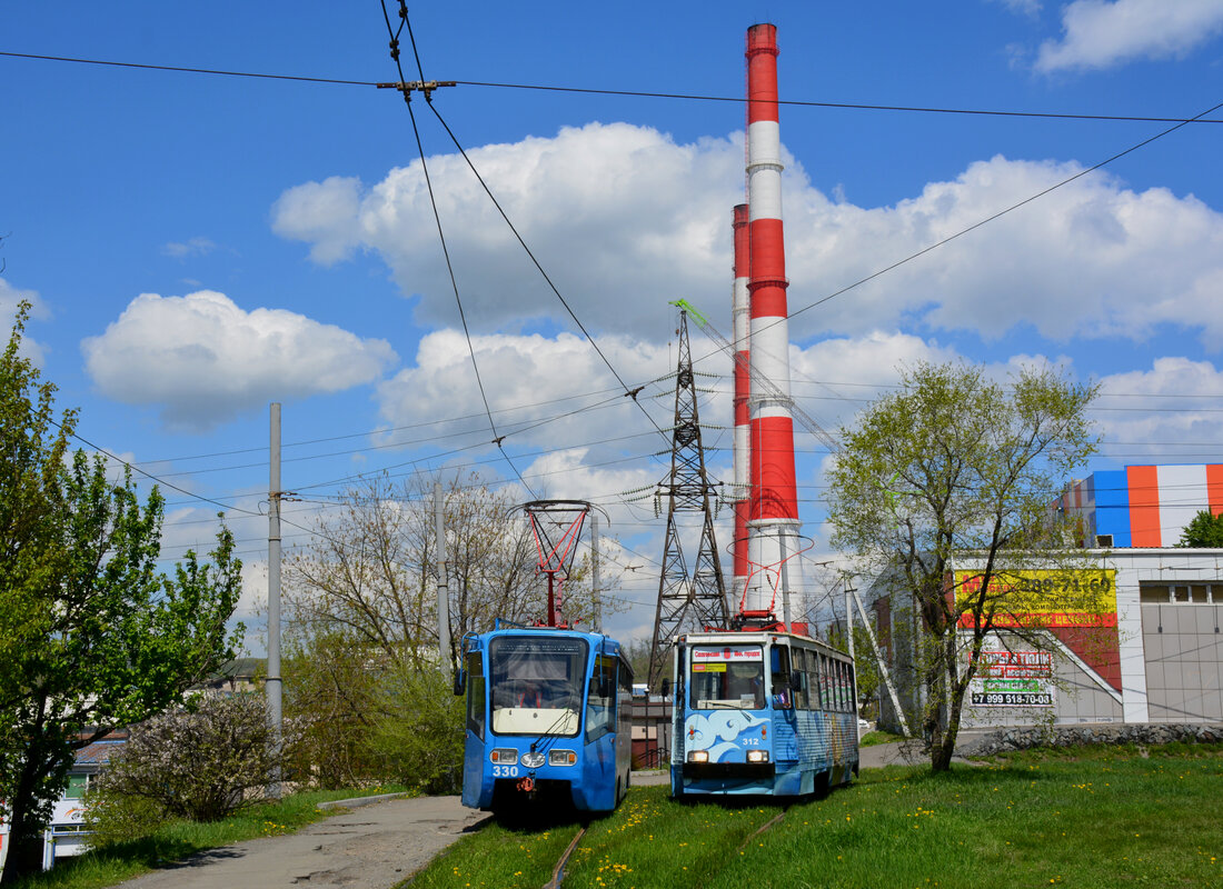 Владивосток, 71-619К № 330; Владивосток, 71-605А № 312