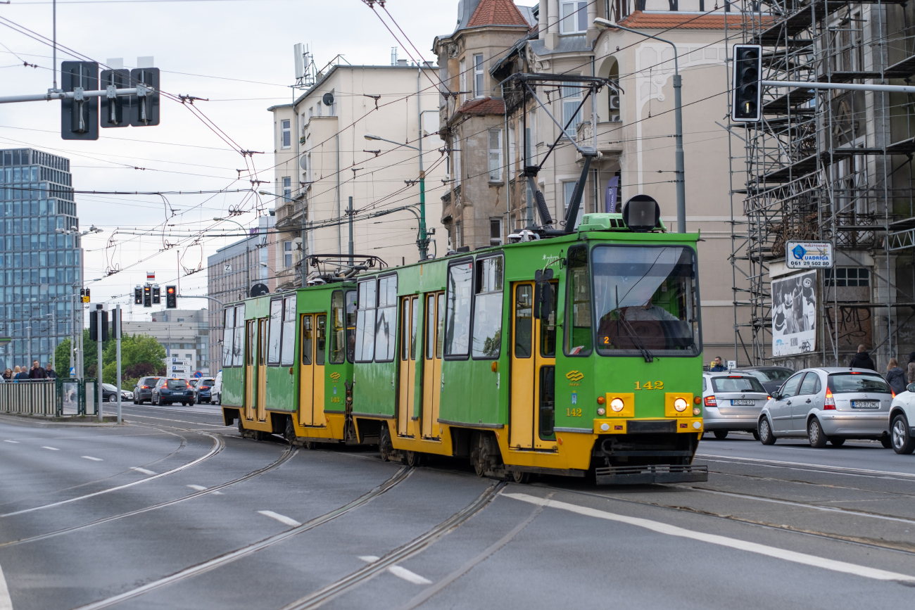 Познань, Konstal 105Na № 142 Познань, Konstal 105Na № 142