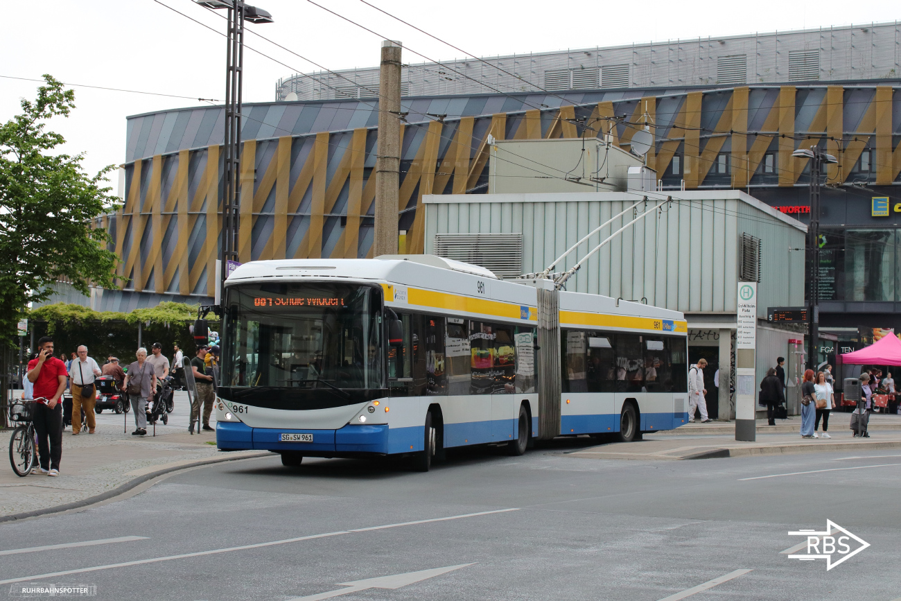 Золинген, Hess SwissTrolley 3 (BGT-N2C) № 961