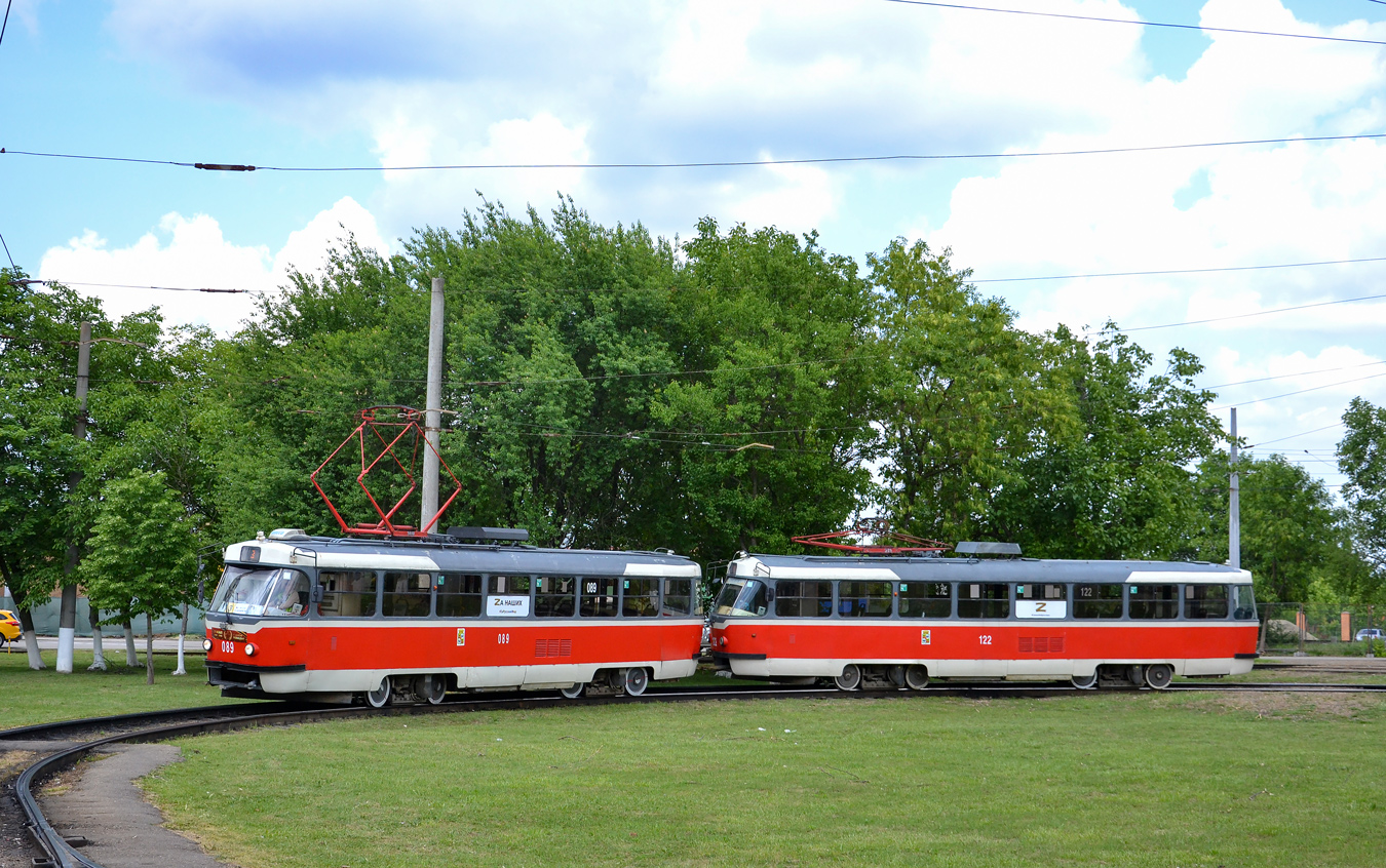 Краснодар, Tatra T3SU КВР ТРЗ № 089; Краснодар, Tatra T3SU КВР ТРЗ № 122