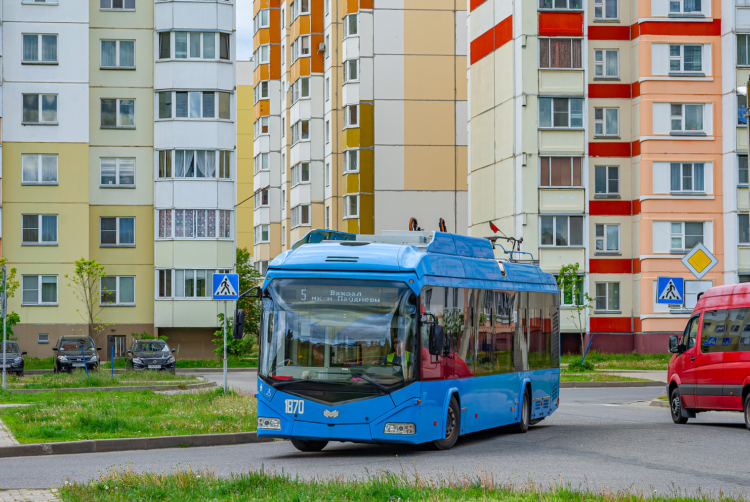 Гомель, БКМ 32100D № 1870; Гомель — Движение на участках с использованием автономного хода