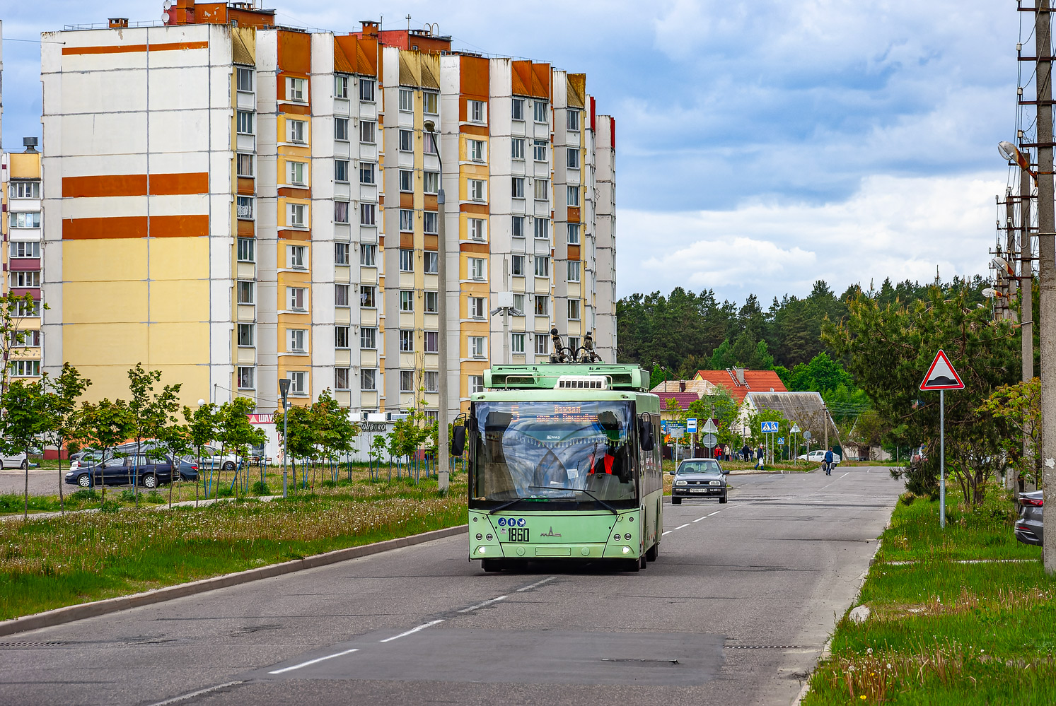 Гомель, МАЗ-203Т70 № 1860; Гомель — Движение на участках с использованием автономного хода