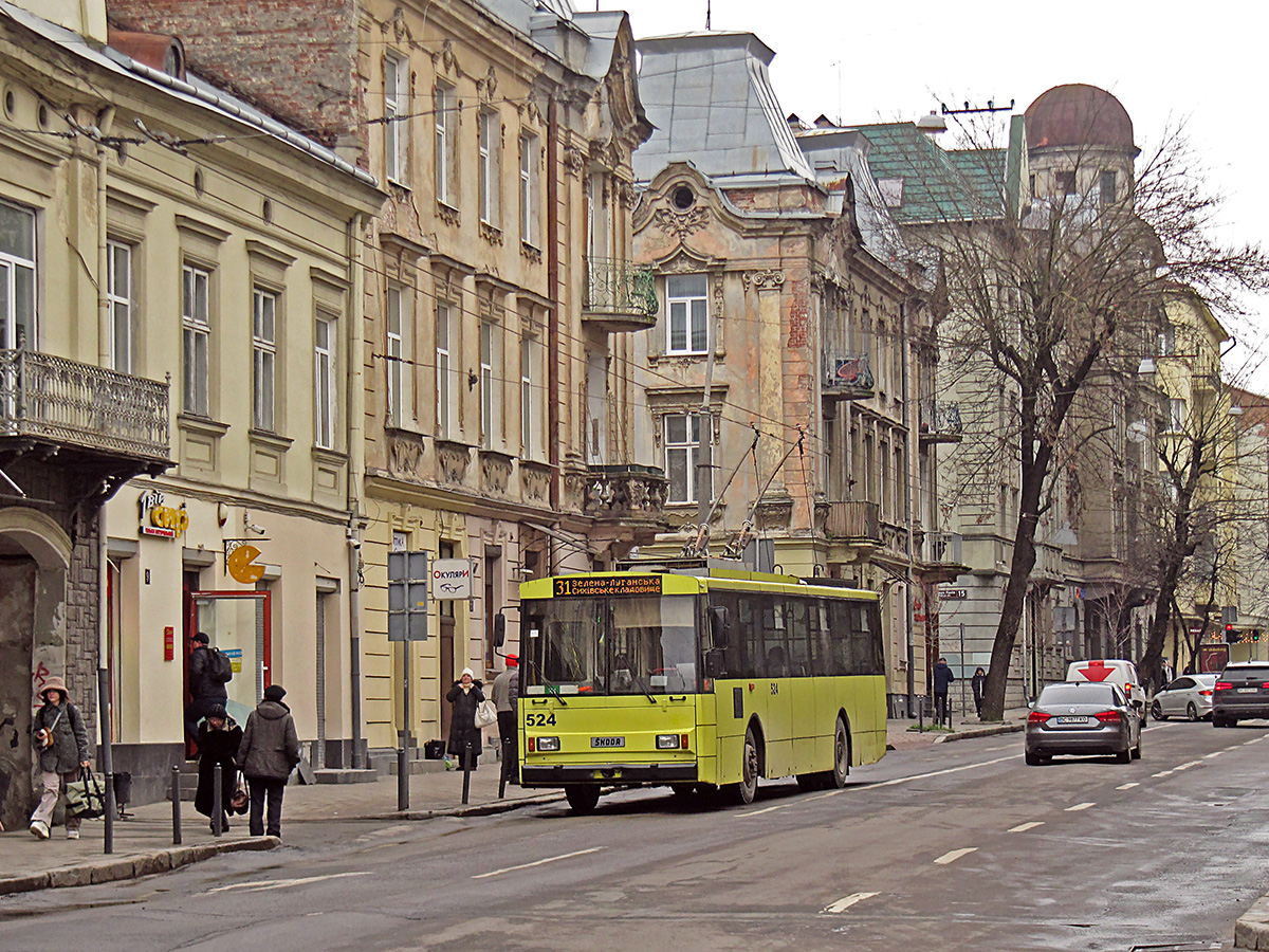 Львоў, Škoda 14Tr02/6 № 524