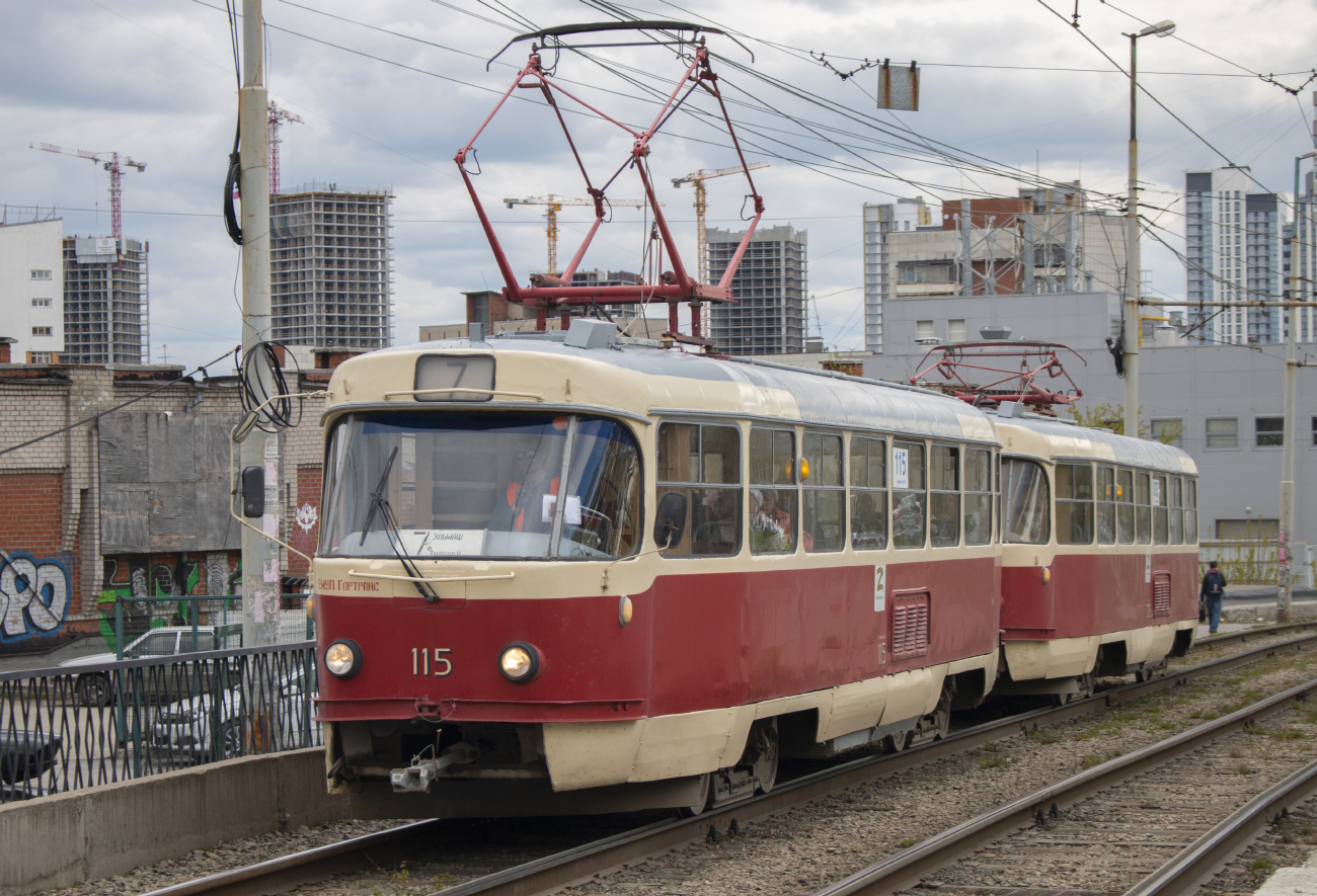 Екатеринбург, Tatra T3SU (двухдверная) № 115