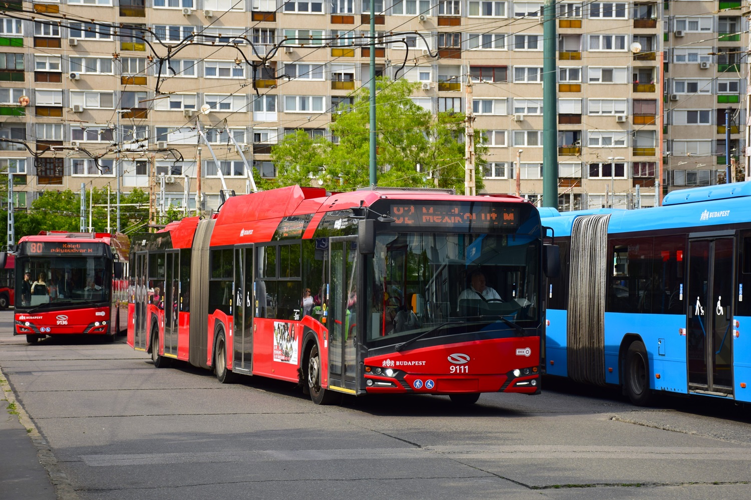 Budapešta, Solaris Trollino IV 18 Škoda № 9111
