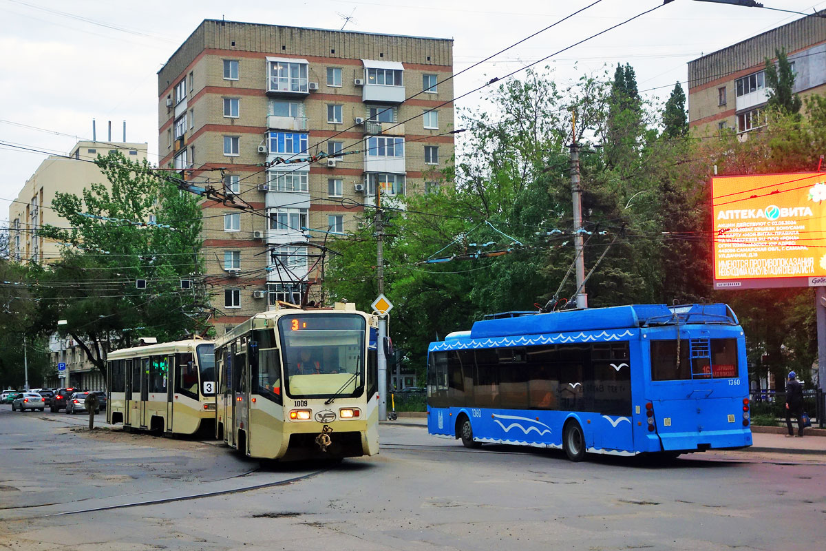 Саратов, 71-619КТ № 1009; Саратов, Тролза-5265.00 «Мегаполис» № 1360