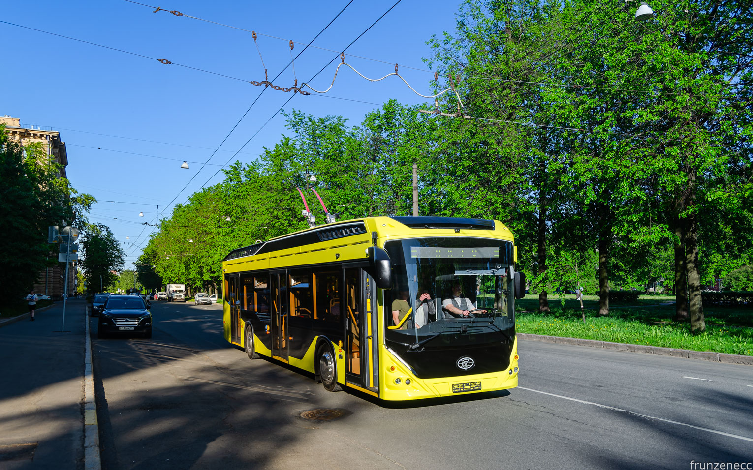 Энгельс, ПКТС-62181 «Генерал» № Б/н; Санкт-Петербург — Обкатка электробуса ПКТС-62181 «Генерал» по городу — 20-21.05.2023