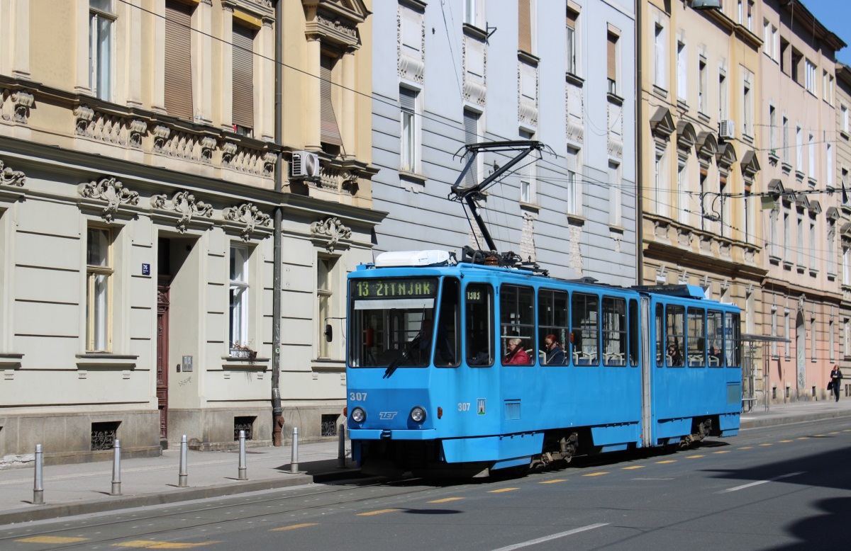 Загреб, Tatra KT4YU № 307