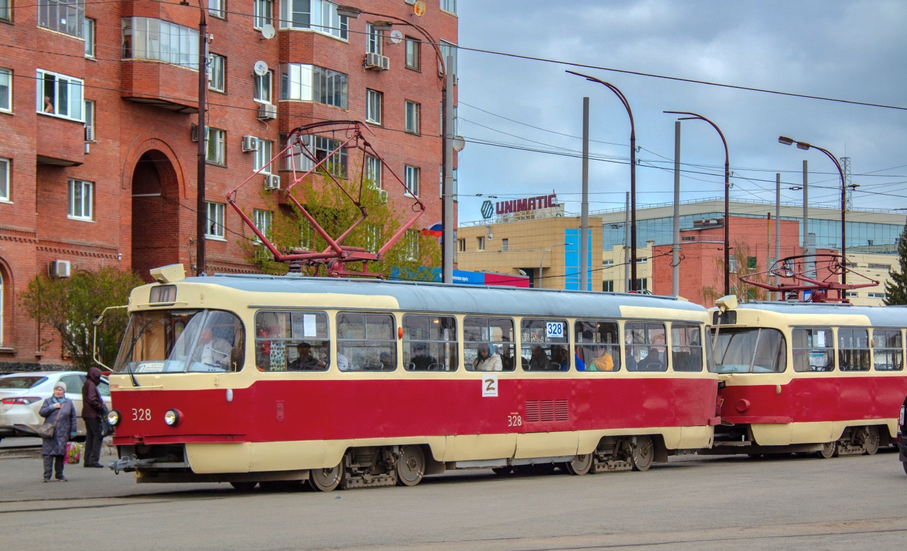 Екатеринбург, Tatra T3SU № 328
