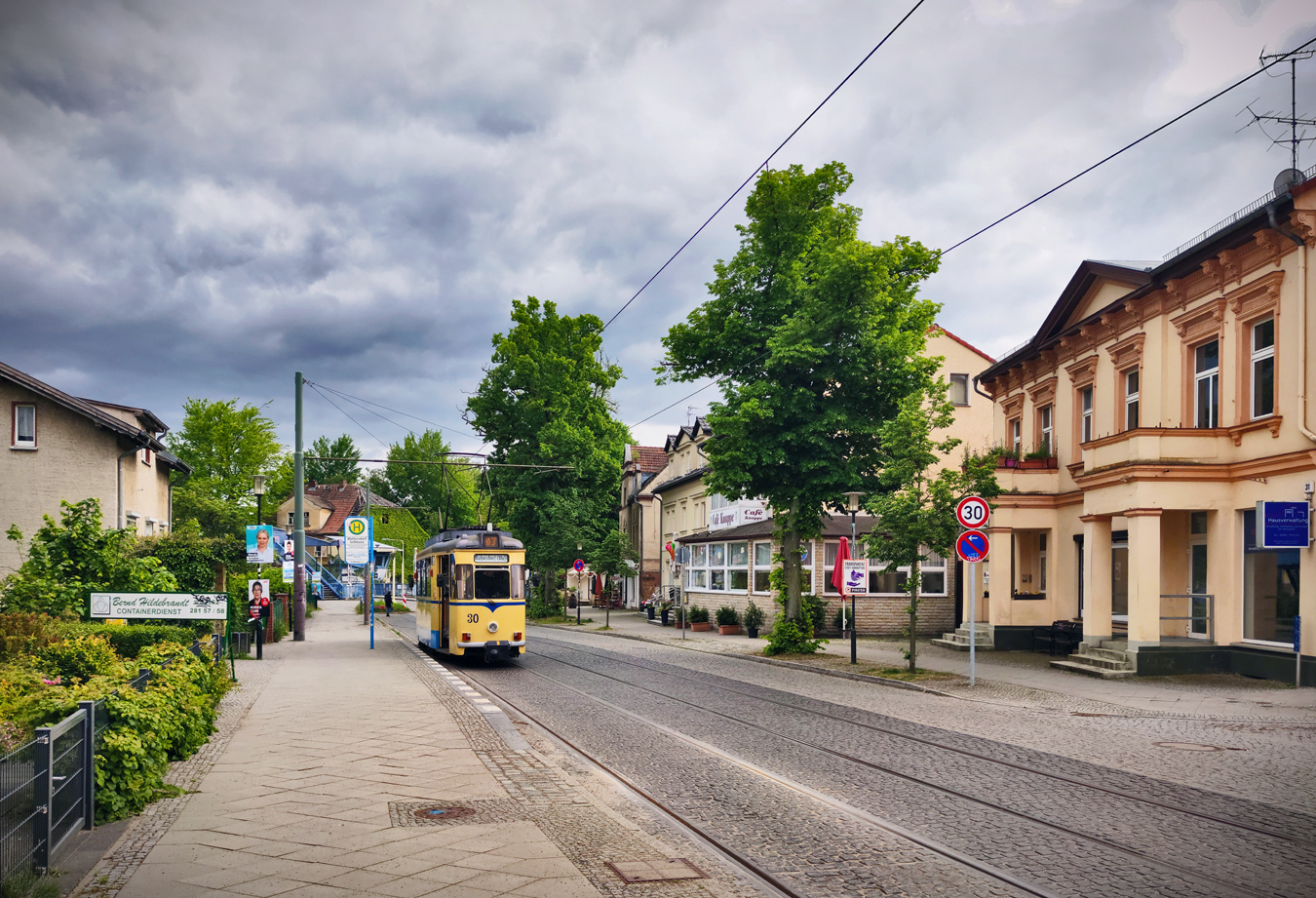 Вольтерсдорф — Трамвайная линия и инфраструктура