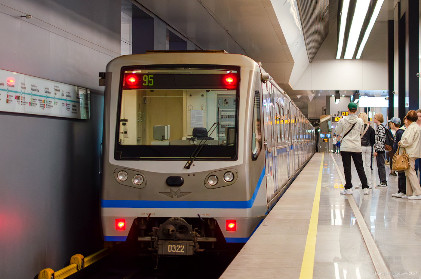 Moscow, 81-740.4 “Rusich” № 0322; Moscow — 89 year Moscow metro anniversary Parade on 18/05/2024 — 19/05/2024