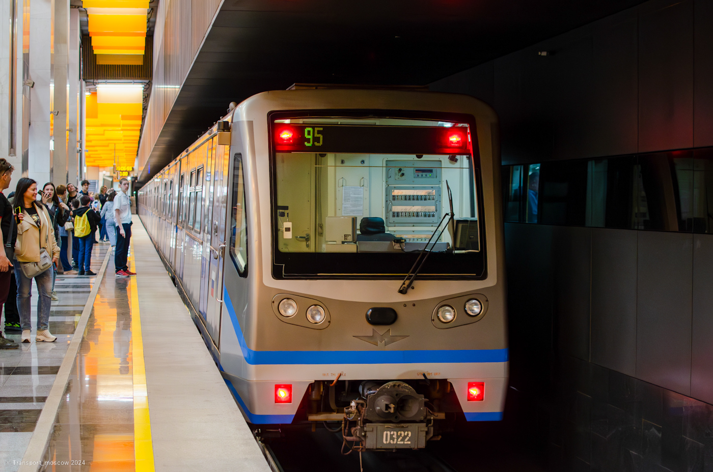 莫斯科, 81-740.4 “Rusich” # 0322; 莫斯科 — 89 year Moscow metro anniversary Parade on 18/05/2024 — 19/05/2024