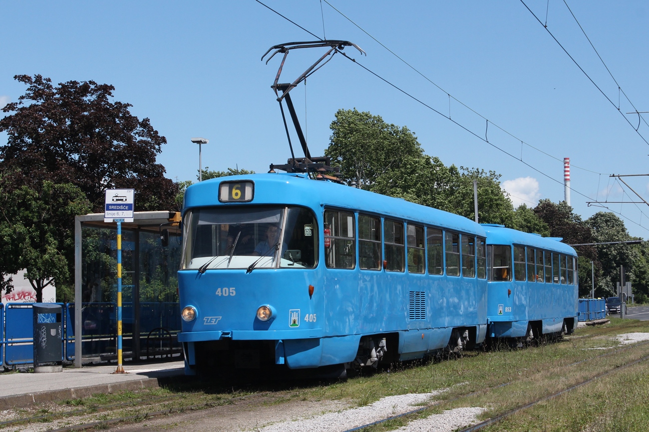 Загреб, Tatra T4YU № 405