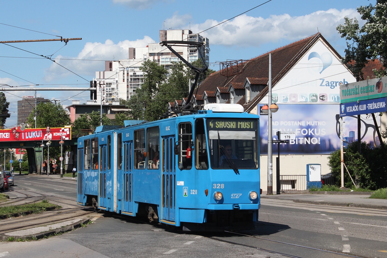 Загреб, Tatra KT4YU № 328