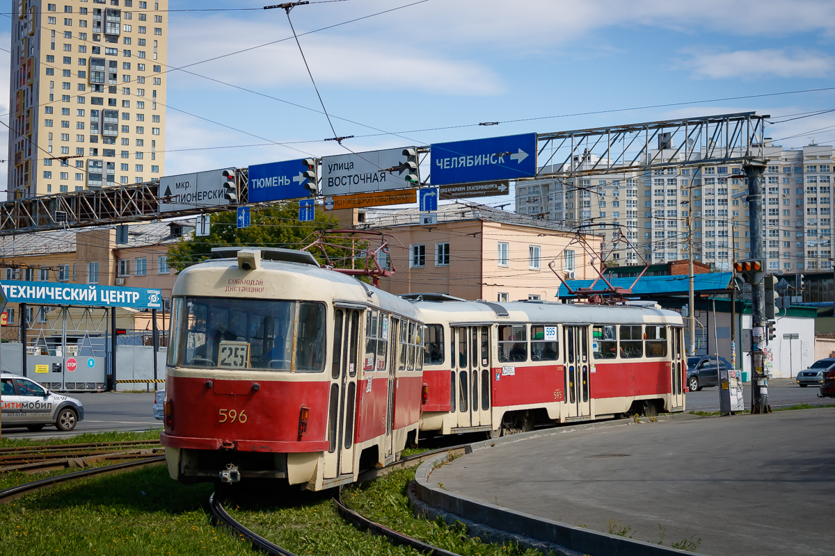Екатеринбург, Tatra T3SU № 596