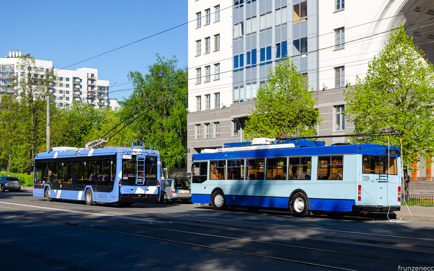 Санкт-Петербург, БКМ 321 «Ольгерд» № 2000; Санкт-Петербург, Тролза-5275.03 «Оптима» № 1224; Санкт-Петербург — Фестиваль «SPbTransportFest — 2024»