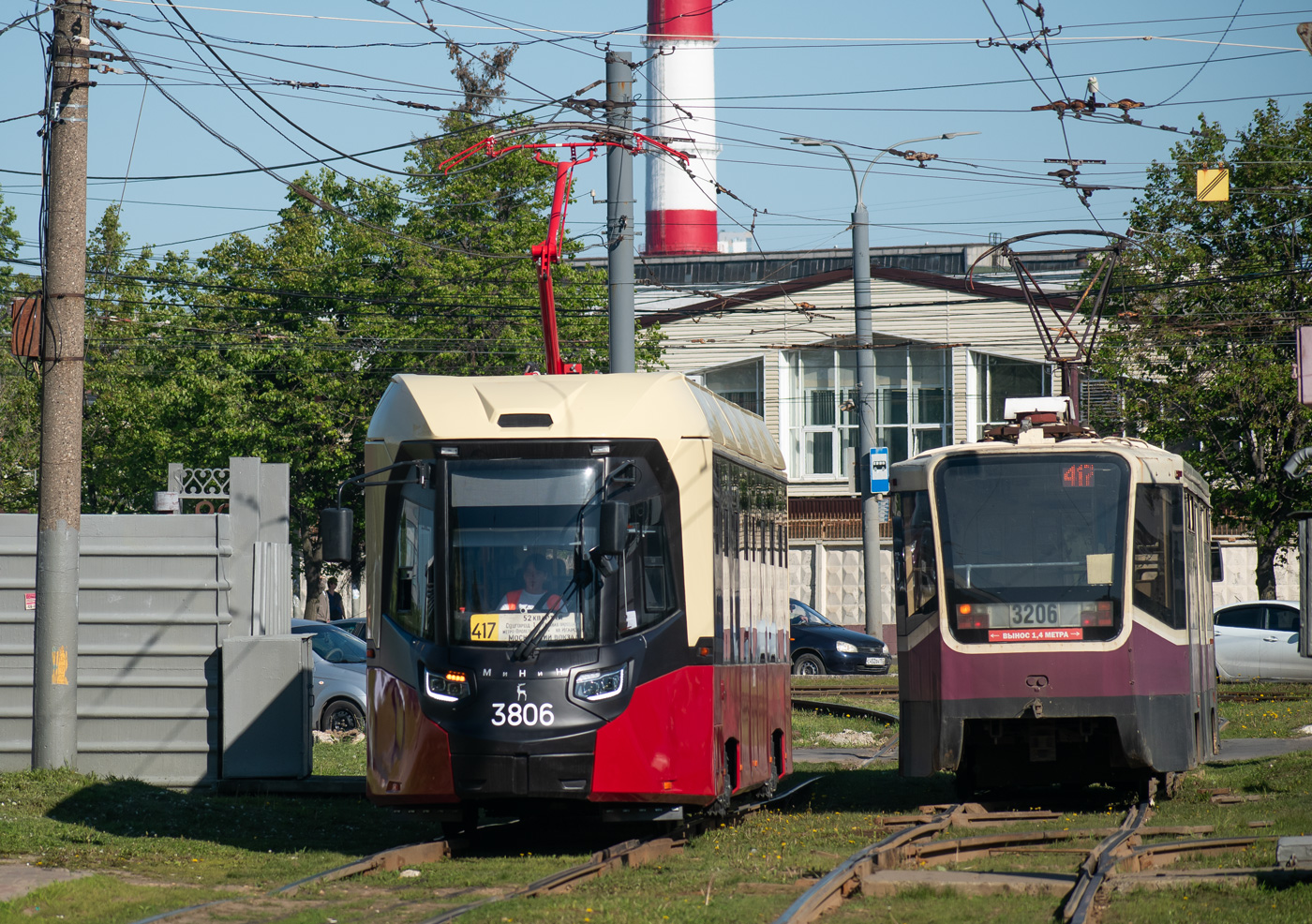 Nyizsnij Novgorod, BKM T811 "MiNiN" — 3806; Nyizsnij Novgorod, 71-619KT — 3206