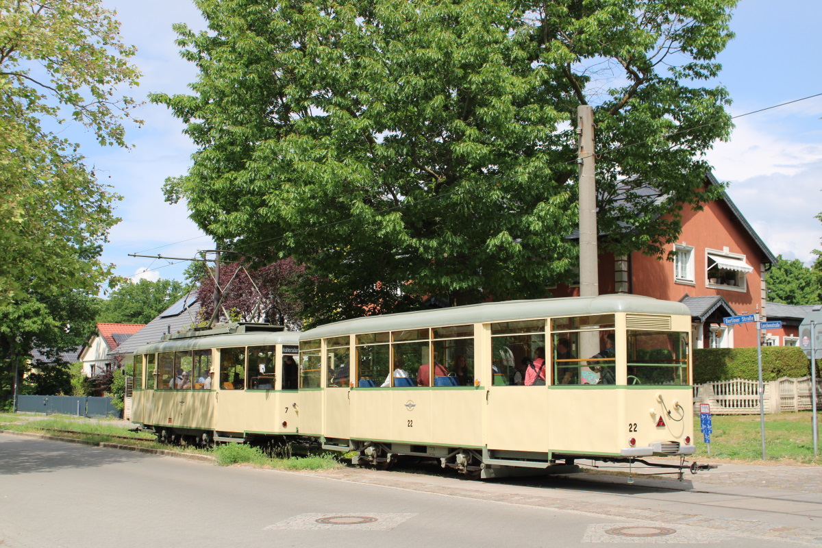 Вольтерсдорф, Uerdingen KSW прицепной № 22; Вольтерсдорф — Юбилей: 111 лет Вольтерсдорфскому трамваю (19./20.05.2024)