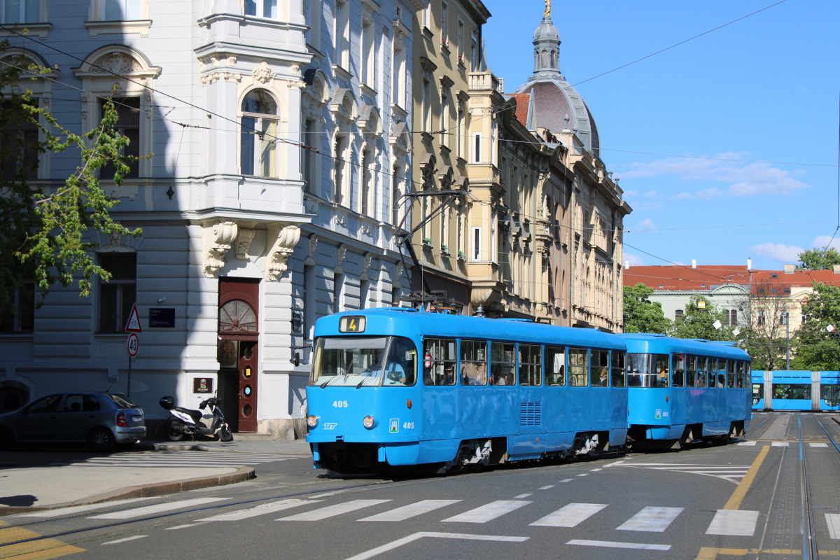 Загреб, Tatra T4YU № 405