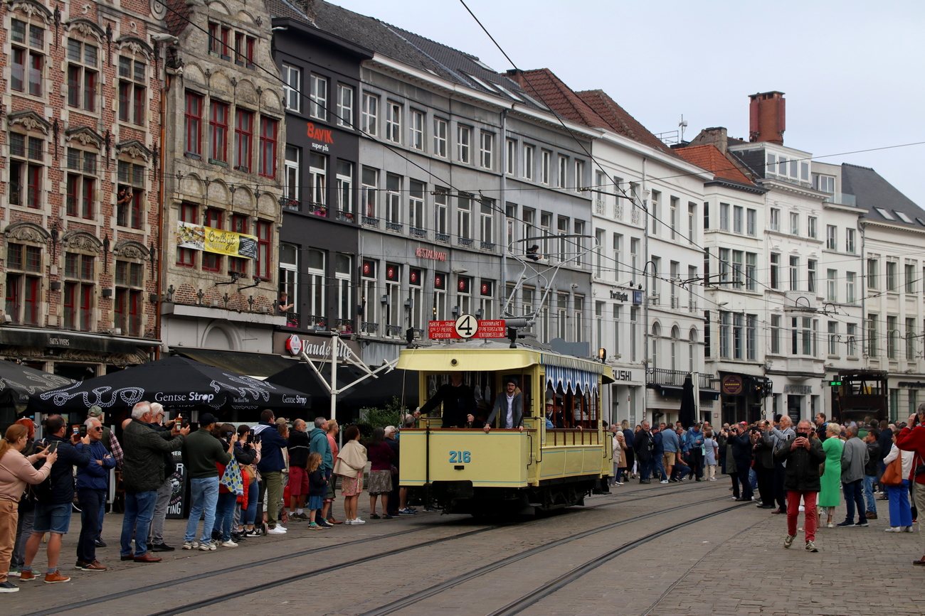 Антверпен, Двухосный моторный Métallurgique № 216; Гент — 150 years of tram in Ghent (18 & 19/05/2024)