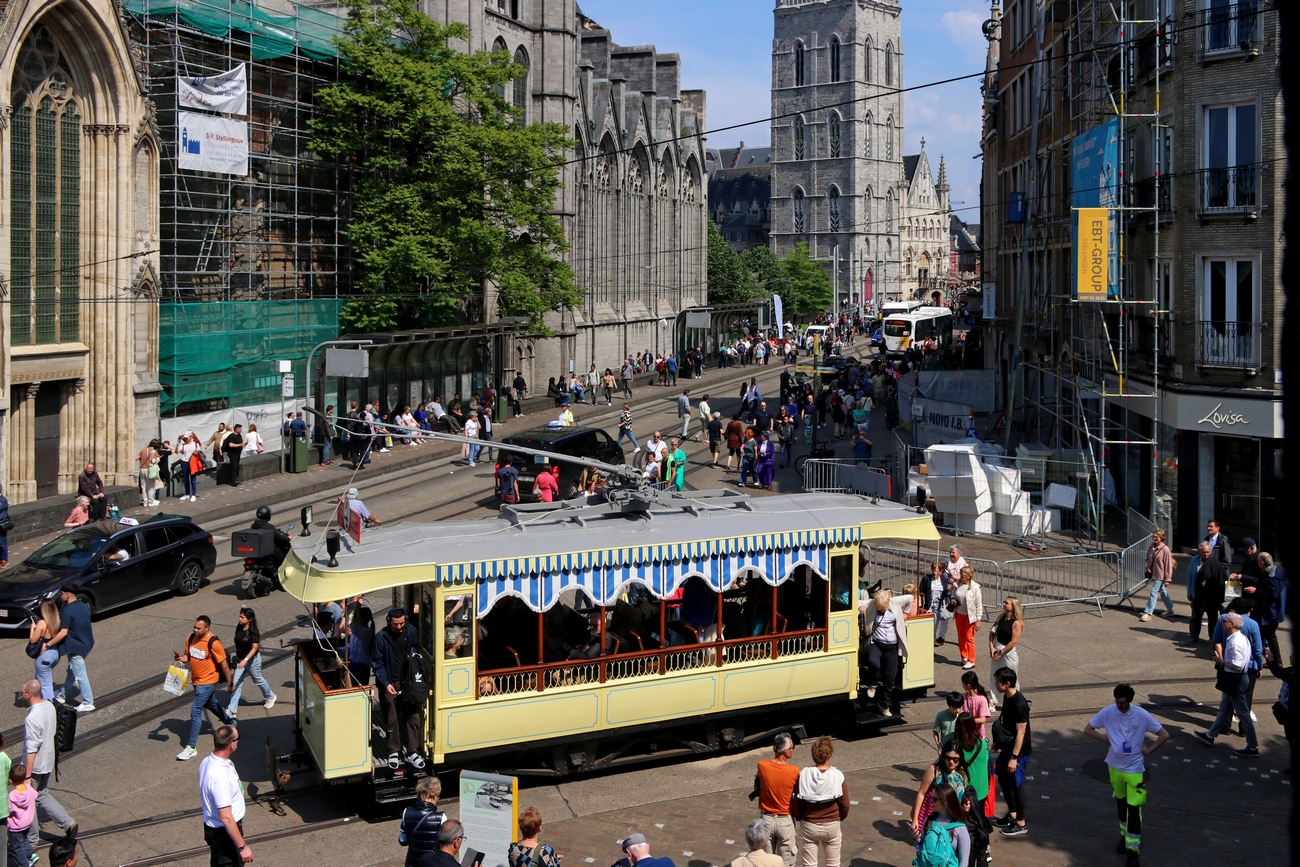 Антверпен, Двухосный моторный Métallurgique № 216; Гент — 150 years of tram in Ghent (18 & 19/05/2024)