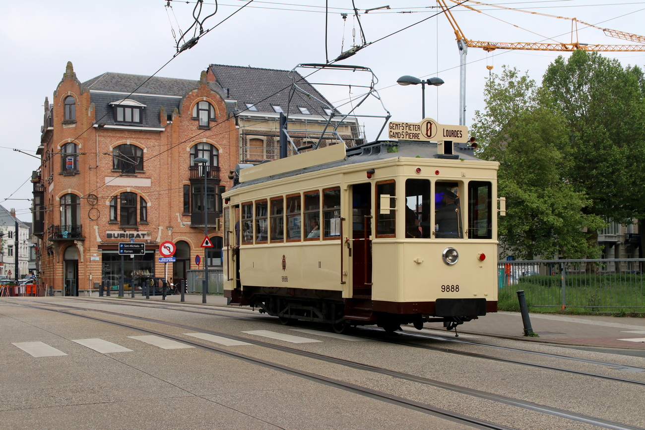 Тюэн, Двухосный моторный Franco-Belge № 9888; Гент — 150 years of tram in Ghent (18 & 19/05/2024)