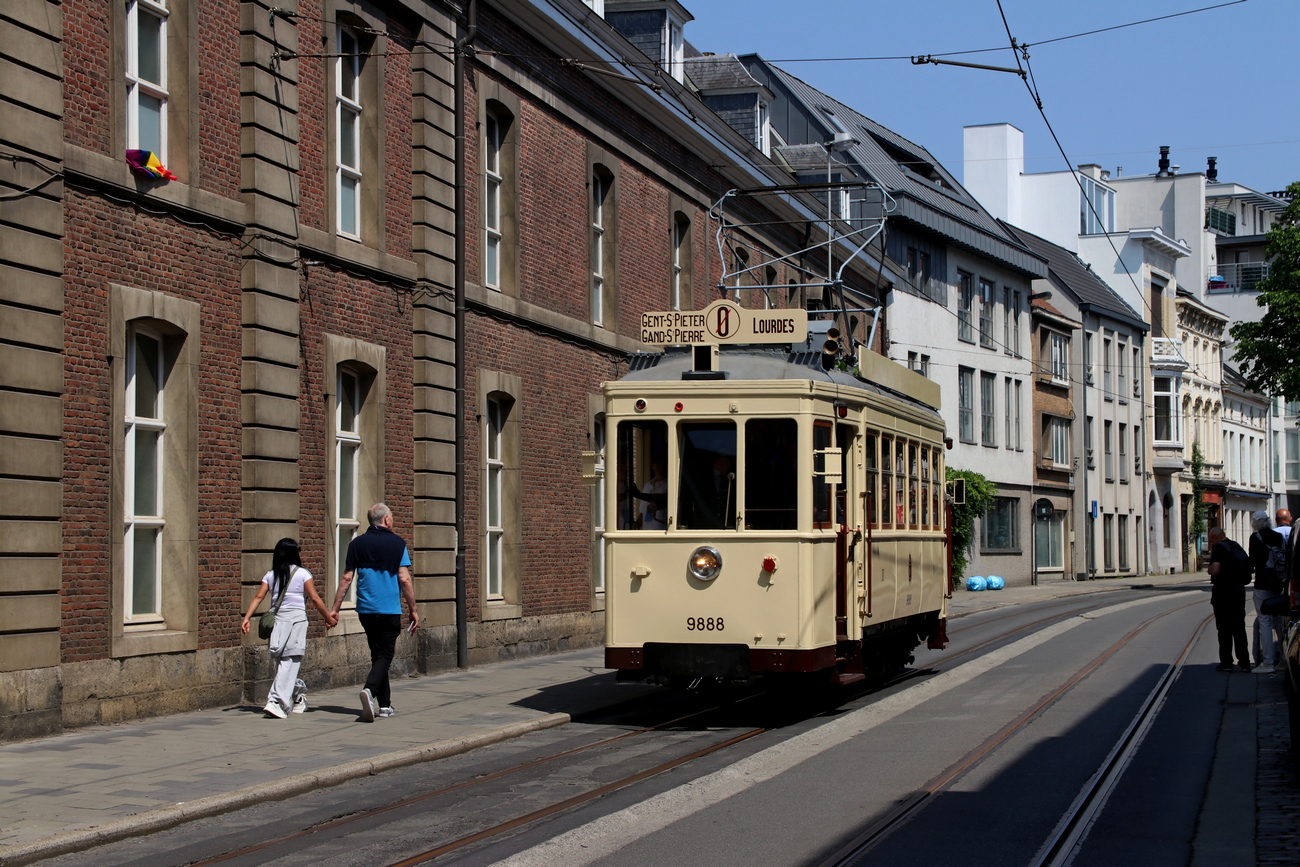 Тюэн, Двухосный моторный Franco-Belge № 9888; Гент — 150 years of tram in Ghent (18 & 19/05/2024)