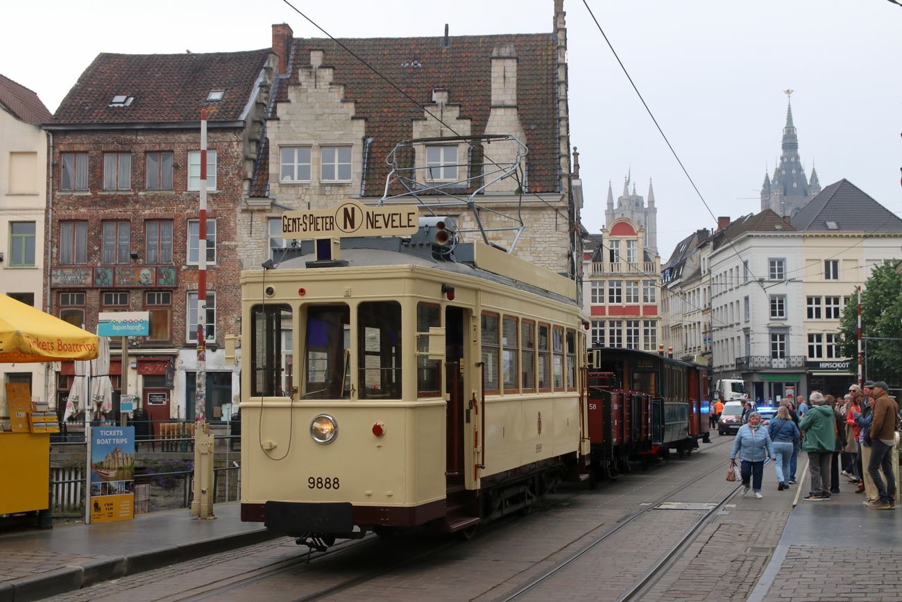 Тюэн, Двухосный моторный Franco-Belge № 9888; Гент — 150 years of tram in Ghent (18 & 19/05/2024)