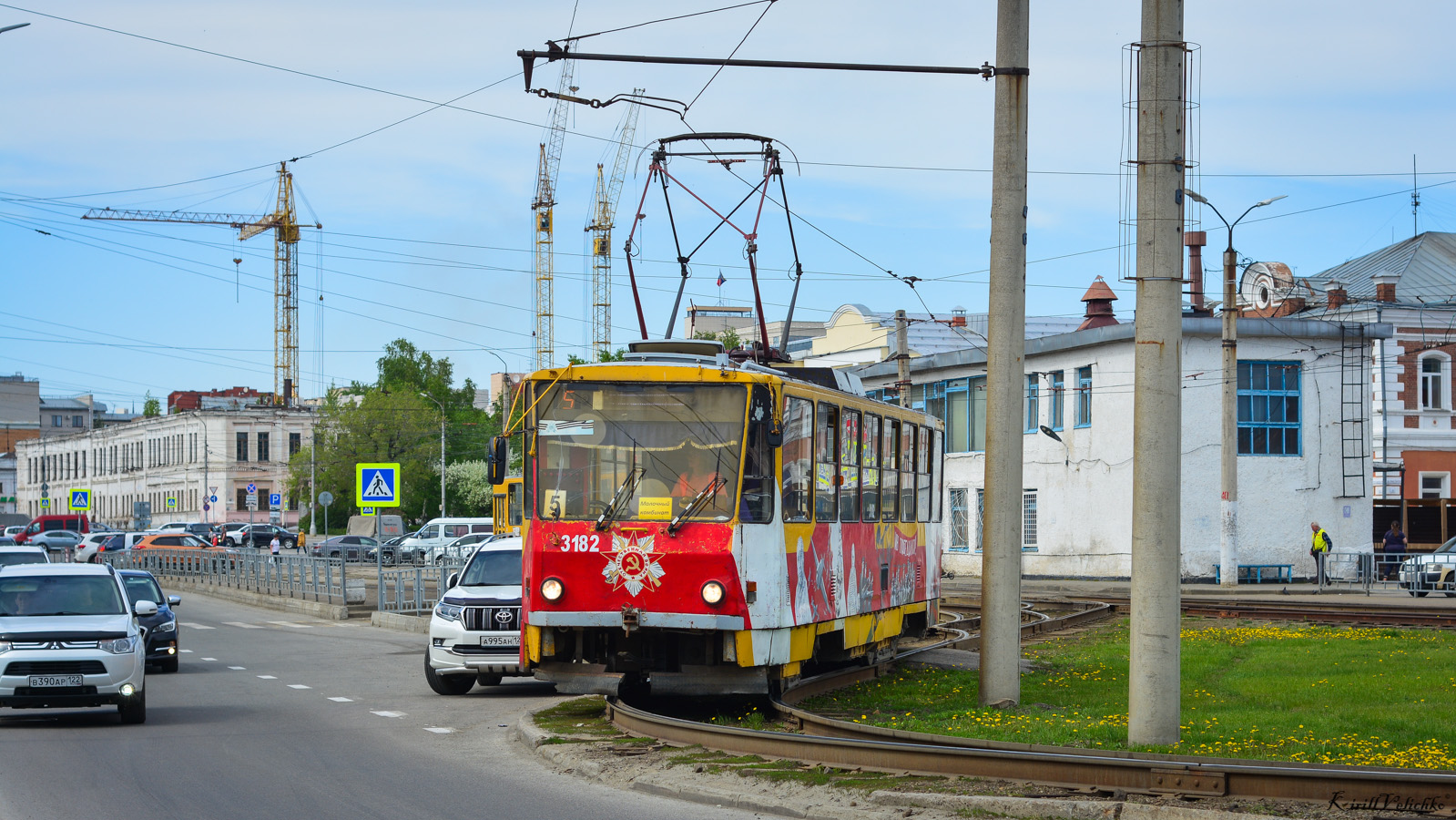 Барнаул, Tatra T6B5SU № 3182