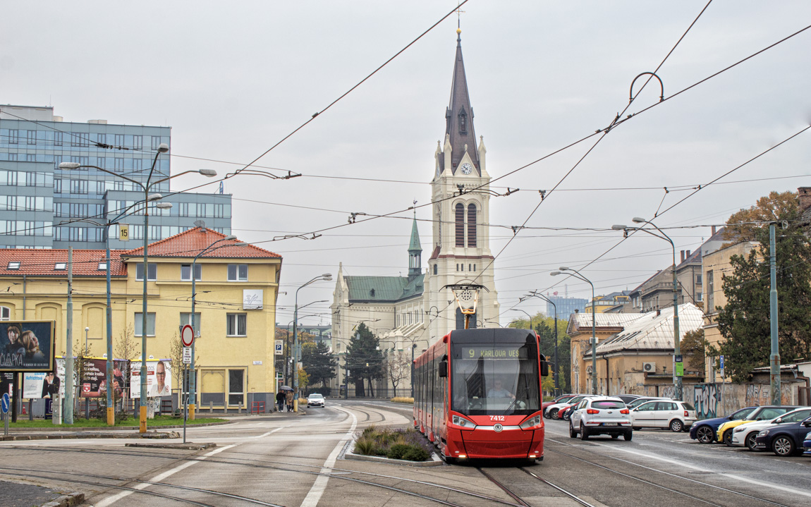 Братислава, Škoda 29T ForCity Plus № 7412 Братислава, Škoda 29T ForCity Plus № 7412