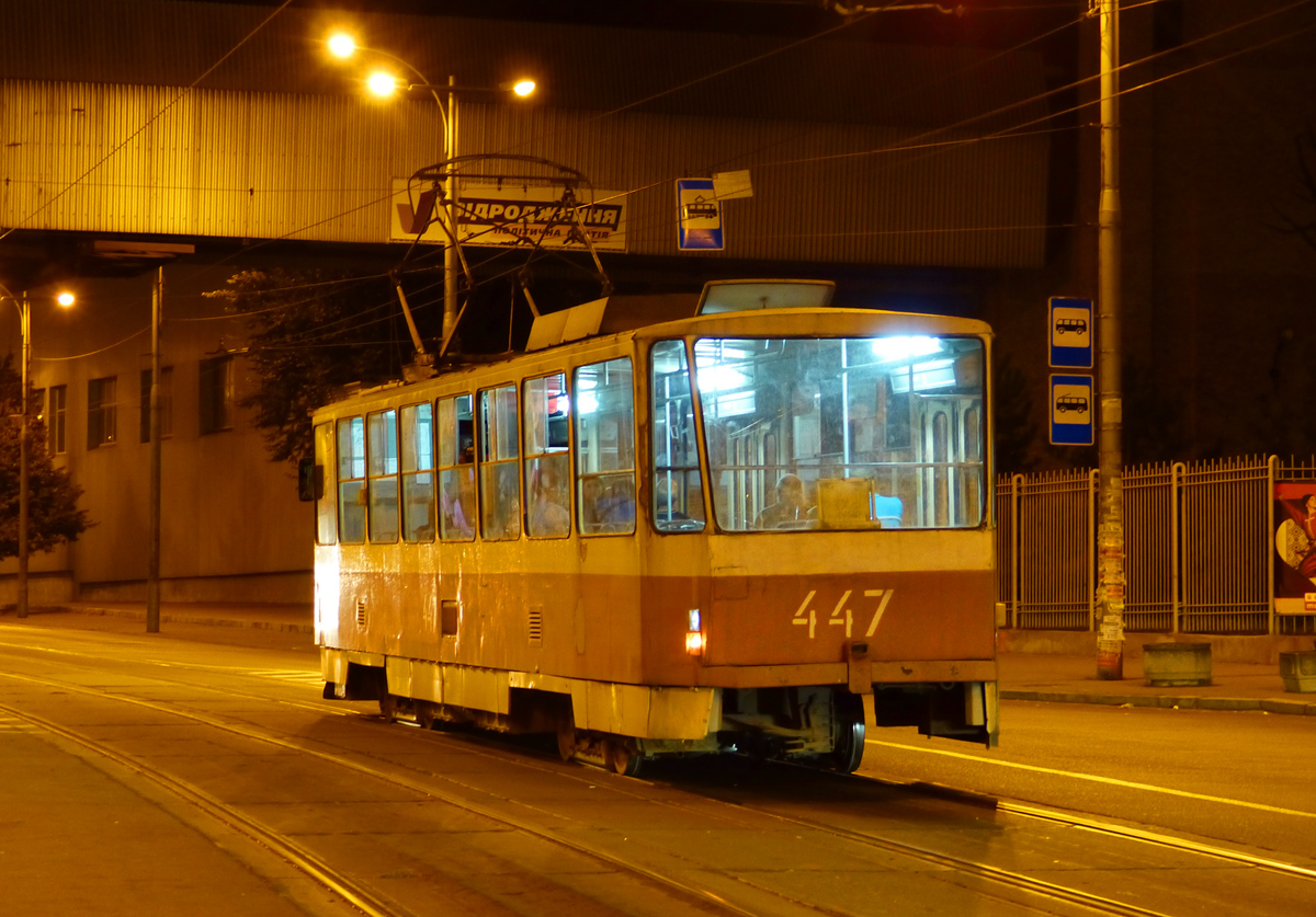 Запорожье, Tatra T6B5SU № 447