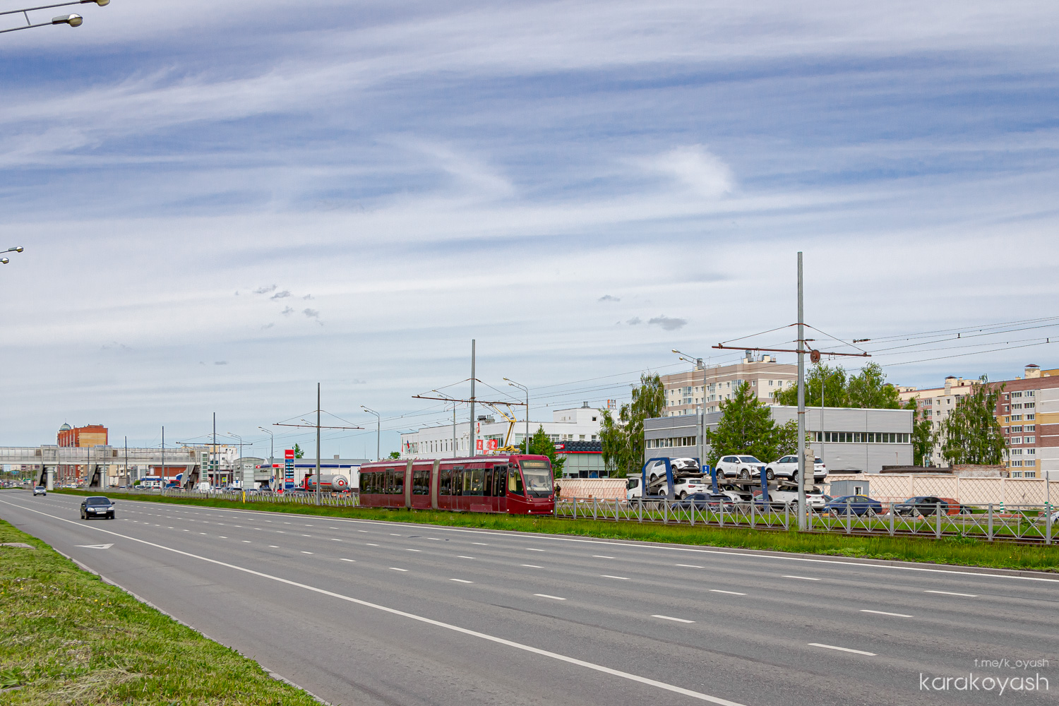 Kazan — Big tram circle; Kazan — ET Lines [4] — East